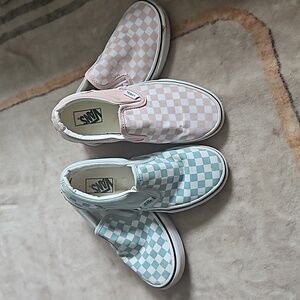 Vans 2 pairs kids size 2.3 and 3